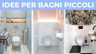 Idee per BAGNI PICCOLI bellissimi  Arredare casa [upl. by Niatsirt]