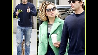 Sebastian Stan amp Girlfriend Margarita Levieva Enjoy Sunday Stroll in NYC [upl. by Suoirad350]