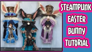 Steampunk Easter Bunny Gnome Tutorial 🐰 [upl. by Lamag]