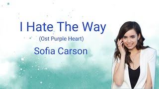 I Hate The Way  Sofia Carson  Lirik Terjemahan [upl. by Pearla]