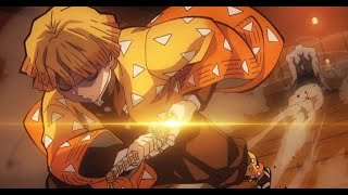 Zenitsu All Thunder Breathing Form Compilation  Demon slayer 1080p [upl. by Idisahc]