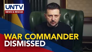 Pres Zelenskyy announces dismissal of Ukraine’s commander of Joint Forces [upl. by Lugo]