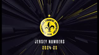 Maroussi Bc  Jersey Numbers 202425 [upl. by Caldera342]