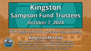 Kingston Sampson Fund Trustees 10724 [upl. by Basile751]