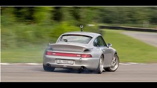 Porsche 993 Turbo Power Drifts  Anneau du Rhin [upl. by Anhoj]