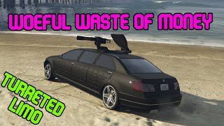 GTA Review  Turreted Limo  SALE  Why Its Not Worth It [upl. by Hasen74]