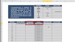 Tabla de amortización modalidad Cuota Fija [upl. by Meyers]