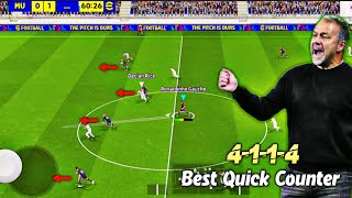 Best 4114 Quick Counter Formation efootball 2025 Mobile [upl. by Ganny]