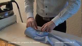 Comment bien repasser une chemise Etape2 Les poignets [upl. by Deloris]