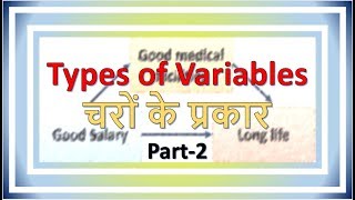 lecture 4  Types of variables part 2 [upl. by Melise]