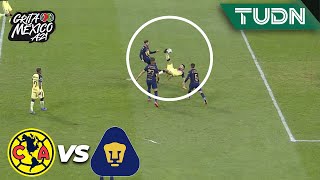 Chilena de Henry pero le anulan el gol  América 12 Pumas  Grita México AP2021 4tos Vuelta  TUDN [upl. by Anay]