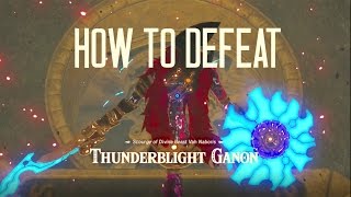 How to beat Thunderblight Ganon Gerudo Divine Beast Vah Naboris Boss [upl. by Oijres]