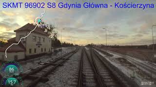 CabView S8 SKM TRÓJMIASTO Gdynia Główna  Kościerzyna SA136014 [upl. by Eixid610]