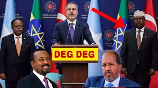 DEG DEG Turkiga Heshiis Itoobiya amp Somalia  Sir Culus America Dagaal Qarsoon Mareekanka [upl. by Ree846]