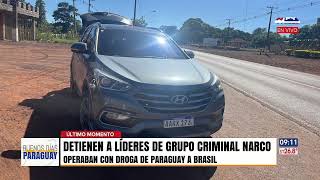 Detienen presuntos líderes de un esquema de narcotráfico entre Paraguay y Brasil [upl. by Muscolo124]