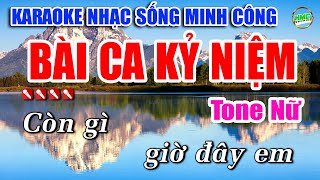 Karaoke Nhạc Sống Tone Nữ Dễ Hát  Chọn Lọc Nhạc Trữ Tình BOLERO  BÀI CA KỶ NIỆM [upl. by Aihsema]