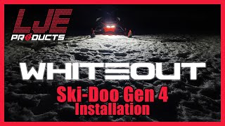 LJE Products SkiDoo Gen 4 WhiteOut Accessory Light Installation [upl. by Deuno]