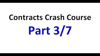 Contracts  Exam Crash Course Part 37 [upl. by Amari]