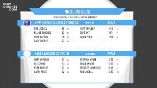 ECB  Friendly  New Romney amp Littlestone CC 2nd XI [upl. by Heindrick977]