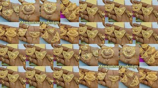 heavy 18k hallmark gold mangalsutra design with price 2024  mangalsutra ke fancy design sone ke [upl. by Rhianna418]