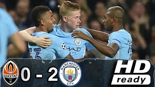 shakhtar donetsk vs manchester city 02 Resumen Goles Highlights Goals 26092017 [upl. by Hgielar]