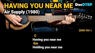 Having You Near Me  Air Supply 1980  Easy Guitar Chords Tutorial with Lyrics [upl. by Ahseym]