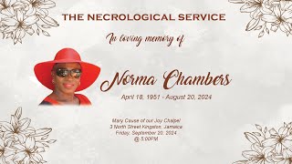 Necrological Service in honour of Norma Chambers [upl. by Stanhope]