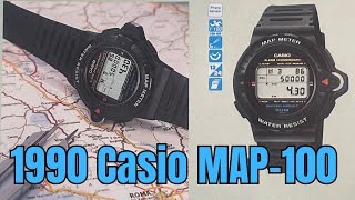 Casio Map100 watch  lets try and fix it restoration [upl. by Iniffit]