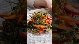 Korean salad with sweet amp spicy gochujang dressing koreansalad koreanfood [upl. by Katonah191]