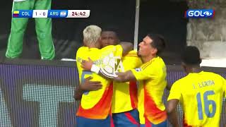 Vea acá el gol de Yerson Mosquera en Colombia vs Argentina por Eliminatorias Sudamericanas720PHD [upl. by Nylrebmik]