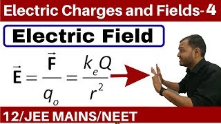 Electric Charges and Fields 04  Electric Field Part 1 Field due to a Point Charge JEE MAINSNEET [upl. by Desmund]