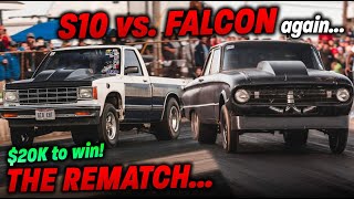 Falcon vs S10 Rematch101 Small Tire Cars Battle For 20K [upl. by Ainehta]