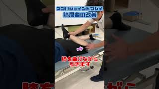 すごいジョイントプレイ 膝屈曲の改善 joint play fascia rehabilitation physical training exercise [upl. by Allesiram]