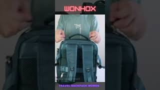 WONHOX Large Travel Backpack Review The Perfect CarryOn Backpack for Women gadgetsshorts [upl. by Aneehsal]