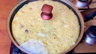 За 5 минут ЯБЛОЧНЫЙ ПИРОГ на сковороде который тает во рту Быстрый и Вкусный Завтрак [upl. by Ezra]