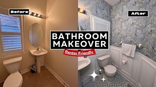 RenterFriendly Bathroom Makeover [upl. by Yseulta437]