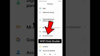 How To WiFi 😱 Only Enable Account Sync useful Short viralyoutube [upl. by Eittod812]