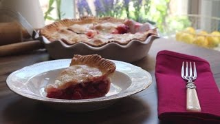 How to Make Rhubarb Cherry Pie  Pie Recipes  Allrecipescom [upl. by Oderfliw735]