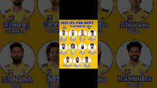 Csk best playing squad in 2025 [upl. by Siramay766]