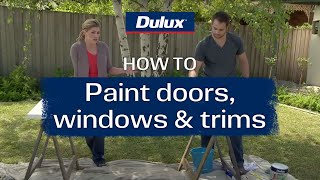 How to Paint Interior Doors Windows amp Trims  Dulux New Zealand [upl. by Munsey]