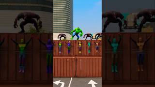 GTA 5 VENOM TRY TO KILL COLORFUL SPIDERMAN BROTHERS 😲🥺shorts gta5 [upl. by Lledo559]