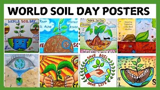 World Soil Day Poster DrawingSoil ConservationSave soil Save Earthലോക മണ്ണ് ദിന പോസ്റ്ററുകൾ [upl. by Deeas803]