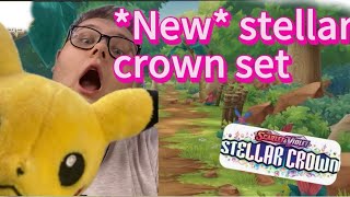 Opening Pokémon new stellar crown set [upl. by Aneg576]