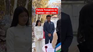 Aktrisa Feruza Yusupova va Sakhiev zaks video newvideo lazizashokuz love youtube shokuz [upl. by Anawd]