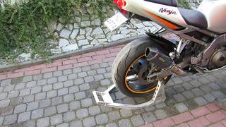 Kawasaki NInja ZX9R last facelift 2003 AKRAPOVIC continuous exhaust systems [upl. by Eeralih]