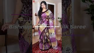 Bishnupuri Katan Silk Saree silksaree saree sareefashion sareecollection shortvideo trending [upl. by Leinahtam]