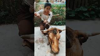 Niuqi hotpot big bull head cooking recipe food cooking spicy mukbang spicyfood [upl. by Sakhuja]