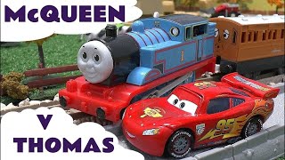 Lightning McQueen Racing Toy Train Thomas [upl. by Ojyma]