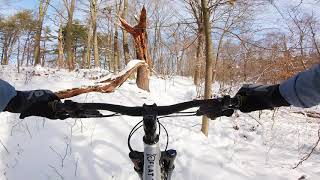 Pittsburgh MTB  White Oak Park in the Snow [upl. by Tarryn]