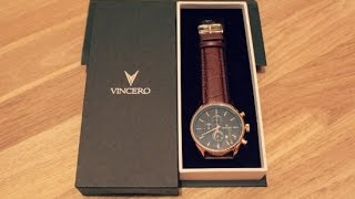 Vincero Watches Review  Chrono S Gold Watch Review amp Unboxing [upl. by Nnaasil84]